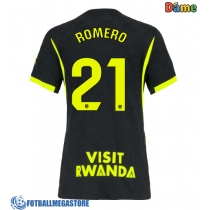 Fotballdrakt Dame Atletico Madrid Cristian Romero #21 Bortedrakt 2026-27 Kortermet